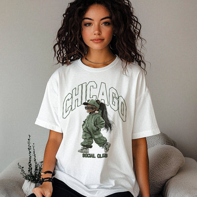 Tricou Oversize Women CHICAGO BEAR