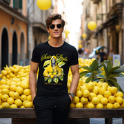 Tricou SlimFit Ultra Cotton LEMON CROWN Black