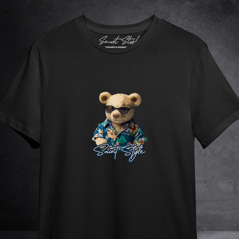 Tricou Unisex Loose-Fit Bear Summer Portrait