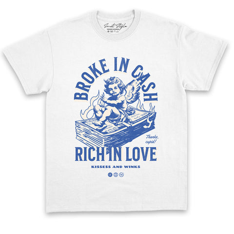 Tricou Oversize Unisex Broke In Cash