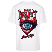 Tricou Oversize Unisex BROKEN HEART CLUB White