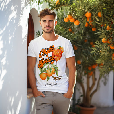 Tricou SlimFit Ultra Cotton CHILL&SPRITZ White