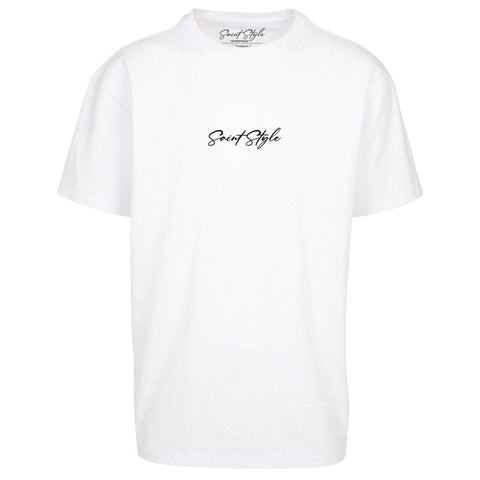 Tricou Oversize Unisex ESCAPE CHAIN White