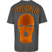 Tricou Oversize Unisex FAKE MAFIA Gri