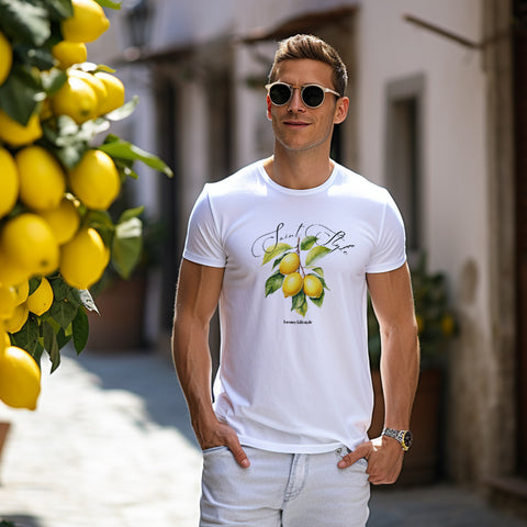 Tricou SlimFit Ultra Cotton LEMONS White