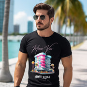 Tricou SlimFit Ultra Cotton MIAMI VICE Black