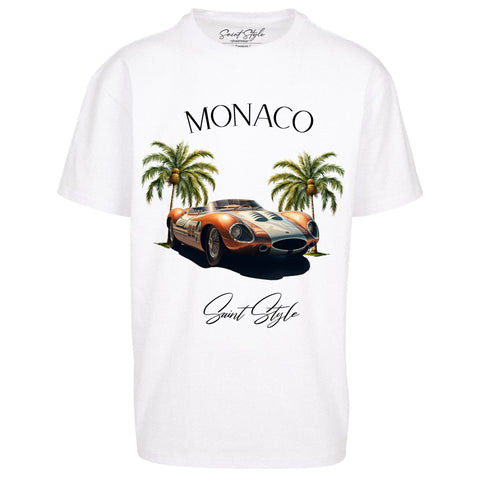 Tricou Oversize Unisex MONACO White