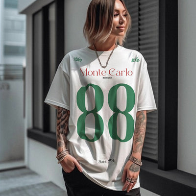 Tricou Oversize Women MONTE CARLO White