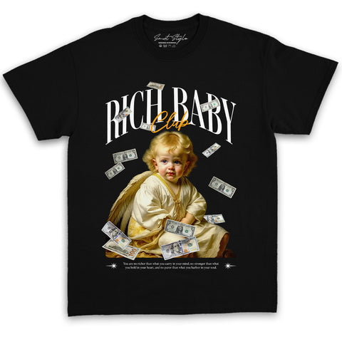 Tricou Oversize Unisex Rich Baby Club