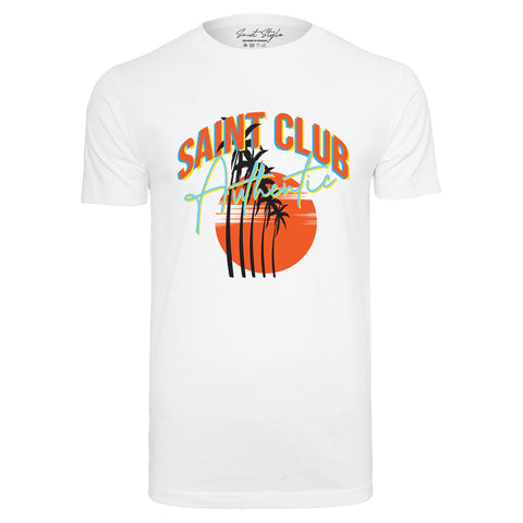 Tricou SlimFit Ultra Cotton SAINTS CLUB White