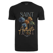 Tricou SlimFit Ultra Cotton SKY PALM Black