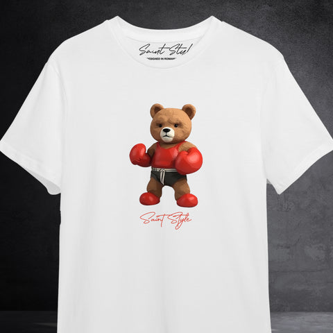 Tricou Unisex Loose-Fit Boxing Bear