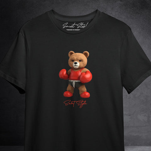 Tricou Unisex Loose-Fit Boxing Bear