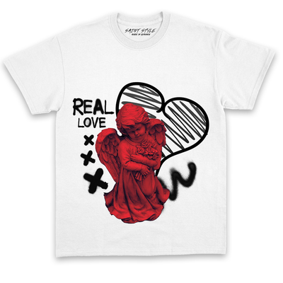 Tricou UNISEX REAL LOVE White