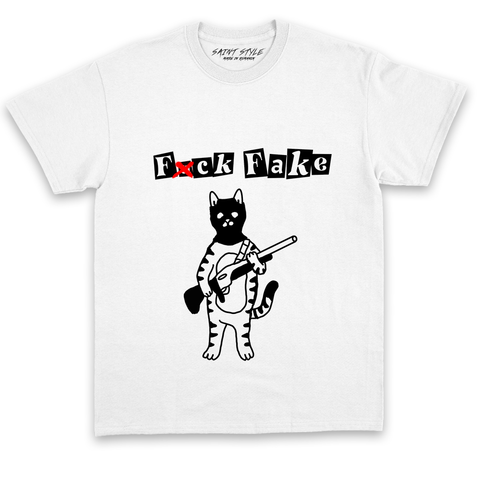 Tricou UNISEX FK FAKE White