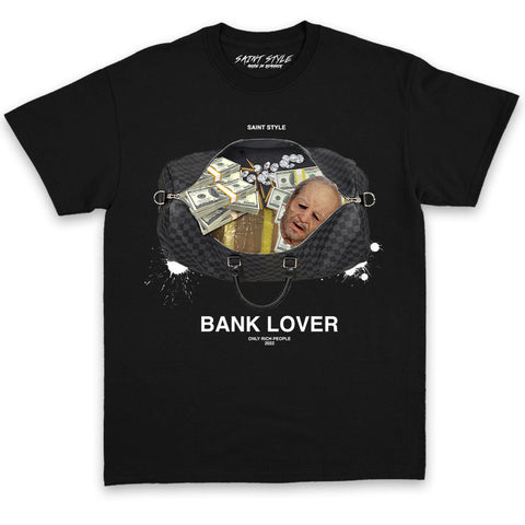 Tricou UNISEX PREMIUM Bank Lover Black