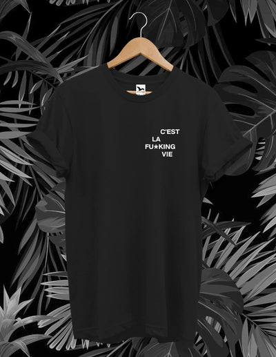 Tricou C`EST LA VIE Black