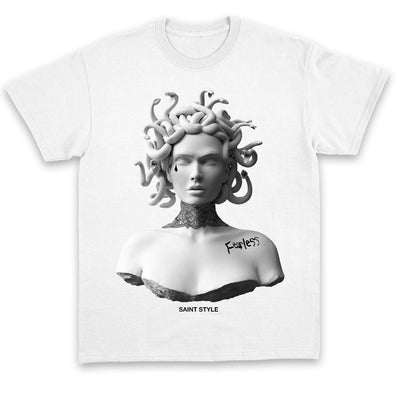 Tricou UNISEX MEDUSA FEARLESS White