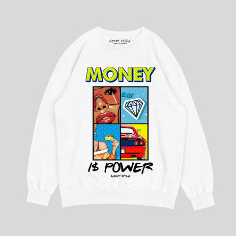 Bluza MONEY IS POWER White