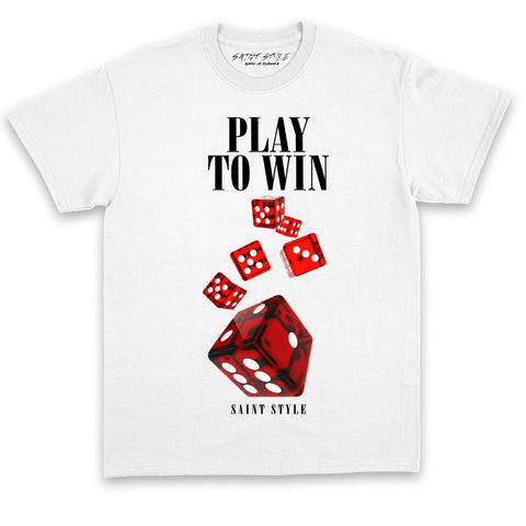 Tricou UNISEX PREMIUM Play To Win White