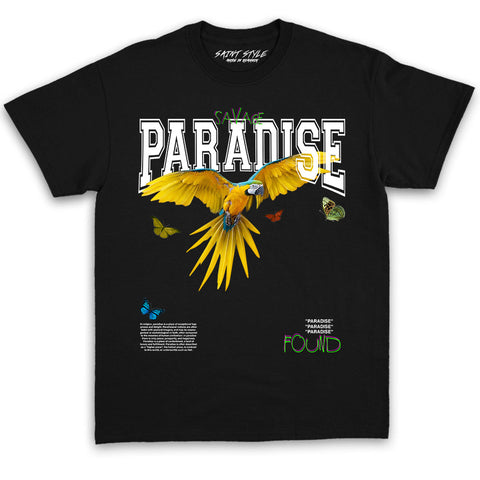 Tricou UNISEX PREMIUM Paradise Found Black