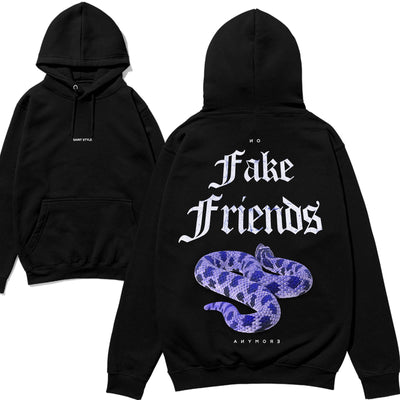 Hanorac UNISEX PREMIUM Snake Fake Friends Black