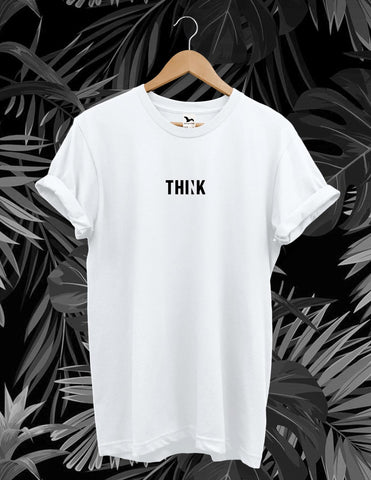 Tricou THINK White