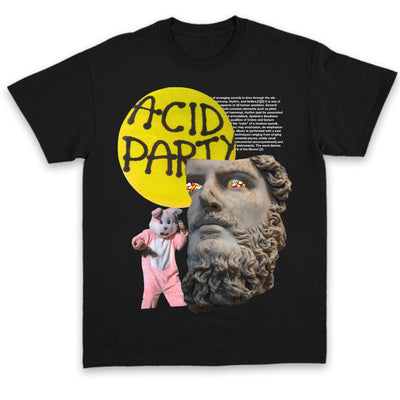 Tricou UNISEX ACID PARTY Black