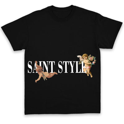 Tricou UNISEX ANGEL SAINT Black