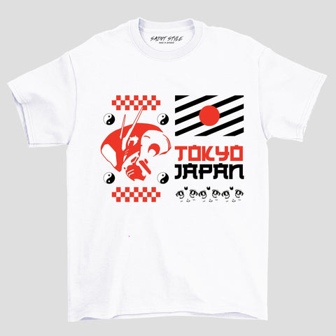 Tricou PREMIUM STR  TOKIO JAPAN White