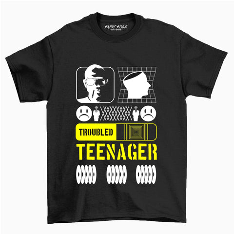 Tricou PREMIUM STR Troubled Teenager Black