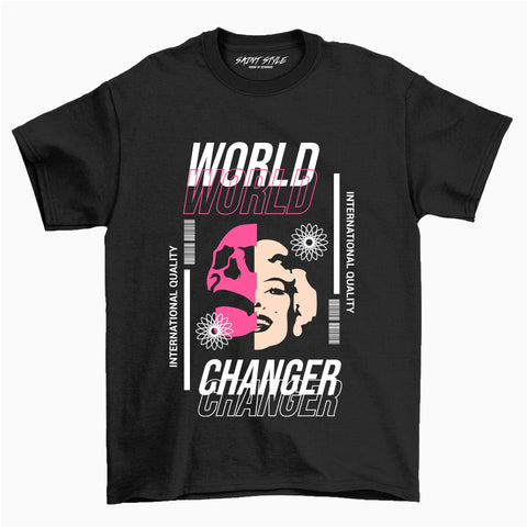 Tricou PREMIUM World Changer Black