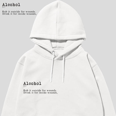 Hanorac UNISEX ALCOHOL White