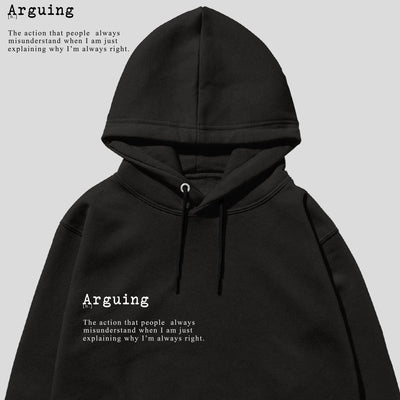 Hanorac UNISEX Arguing Black