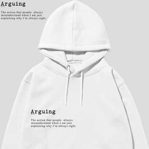 Hanorac UNISEX ARGUING White