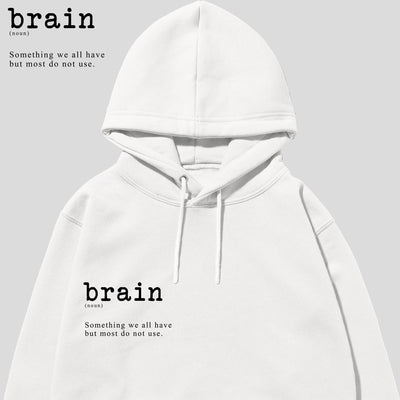 Hanorac UNISEX BRAIN White