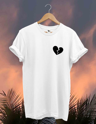 Tricou BROKEN HEART White