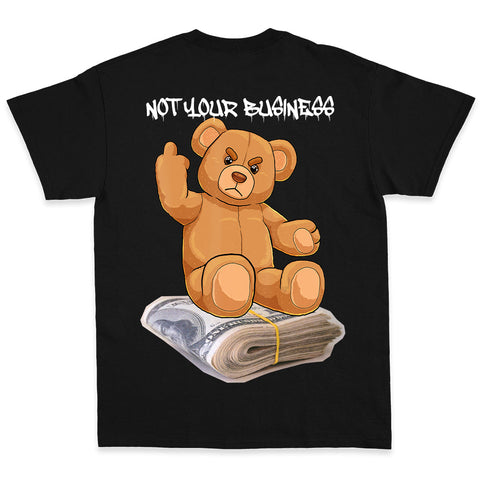 Tricou UNISEX  BUSINESS BEAR Black