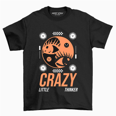 Tricou PREMIUM STR CRAZY LITTLE THINKER Black