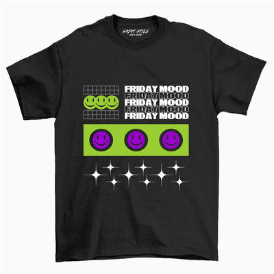 Tricou PREMIUM STR FRIDAY MOOD Black