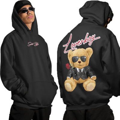 Hanorac Unisex Premium LOVERBOY BEAR Black