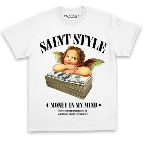 Tricou UNISEX PREMIUM Money On My Mind White