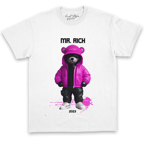 Tricou UNISEX Mr. Rich White