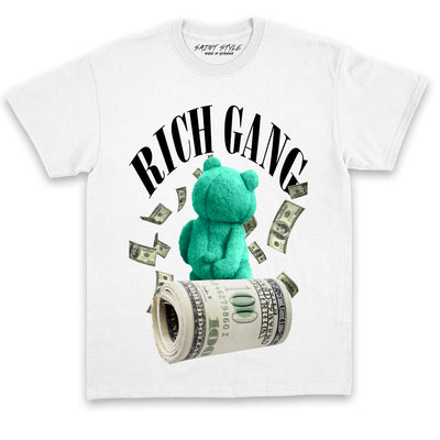 Tricou UNISEX PREMIUM Rich Gang White