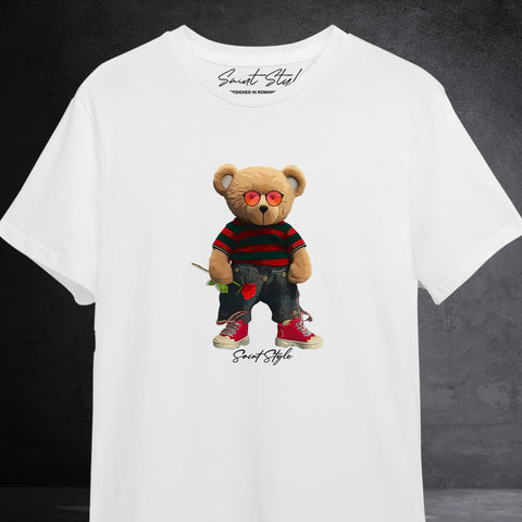 Tricou Unisex Loose-Fit Rose Bear