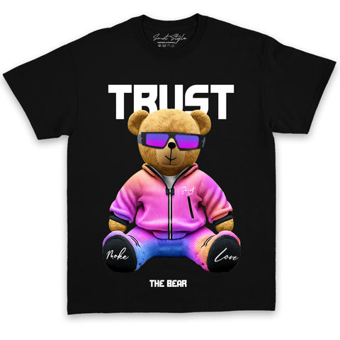 Tricou UNISEX TRUST THE BEAR Black