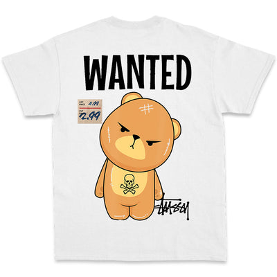 Tricou UNISEX WANTED BEAR White