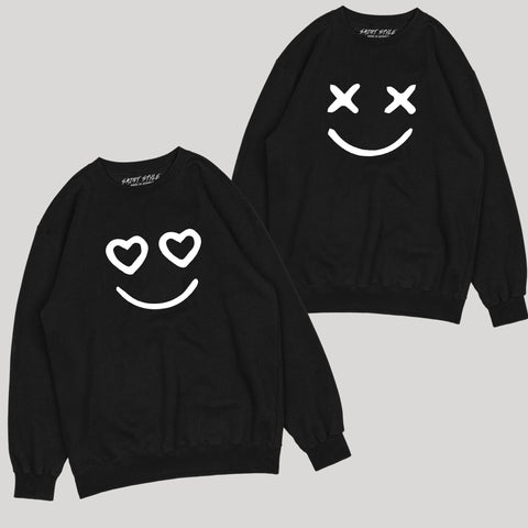 Set 2 Bluze Cuplu XOXO Negre